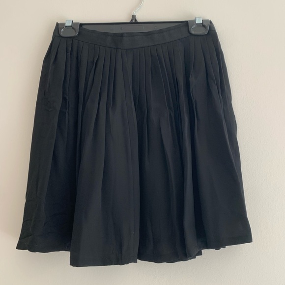Joie Short Silk Black Pleated Skirt Size Sm - Picture 5 of 6